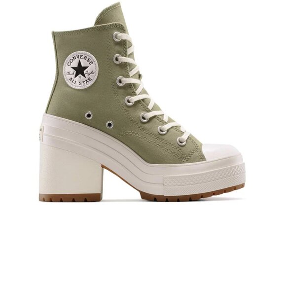 Chuck Taylor 70 De Luxe Heel High Top Shoes A11899C Women's Size 9 Olive Green - Picture 11 of 13